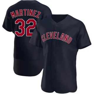 Authentic Men's Dennis Martinez Cleveland Guardians Alternate Jersey - Navy