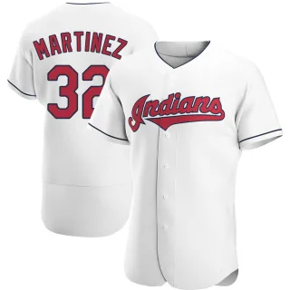 Authentic Men's Dennis Martinez Cleveland Guardians Home Jersey - White