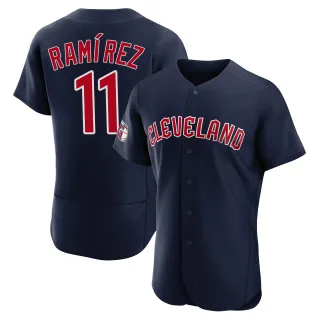 Authentic Men's Jose Ramirez Cleveland Guardians Alternate Jersey - Navy