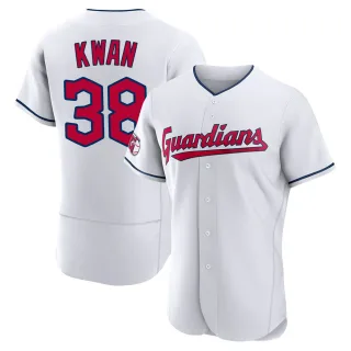 Authentic Men's Steven Kwan Cleveland Guardians Home Jersey - White