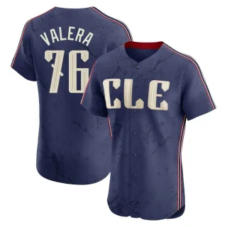 Elite Men's George Valera Cleveland Guardians 2024 City Connect Jersey - Navy