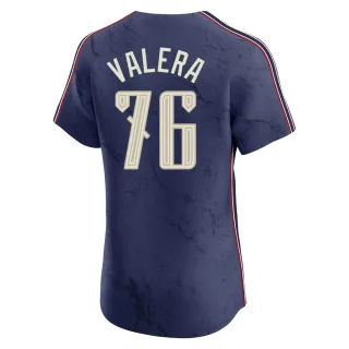 Elite Men's George Valera Cleveland Guardians 2024 City Connect Jersey - Navy