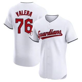 Elite Men's George Valera Cleveland Guardians Home Jersey - White