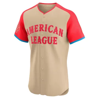 Elite Men's Steven Kwan Cleveland Guardians American League 2024 All-Star Game Jersey - Cream