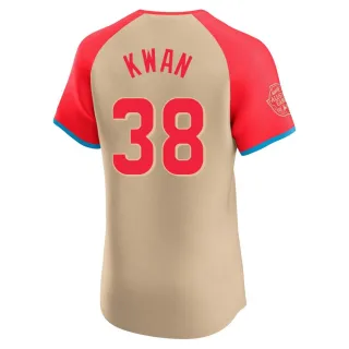 Elite Men's Steven Kwan Cleveland Guardians American League 2024 All-Star Game Jersey - Cream