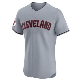 Elite Men's Steven Kwan Cleveland Guardians Road Jersey - Gray