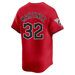 Limited Men's Dennis Martinez Cleveland Guardians Alternate Jersey - Red