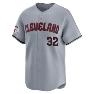 Limited Men's Dennis Martinez Cleveland Guardians Road Jersey - Gray