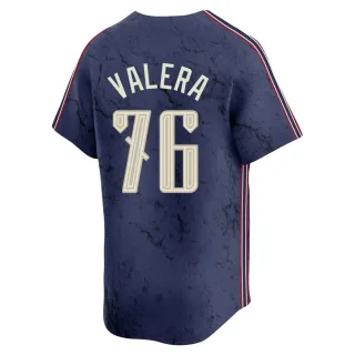 Limited Men's George Valera Cleveland Guardians 2024 City Connect Jersey - Navy