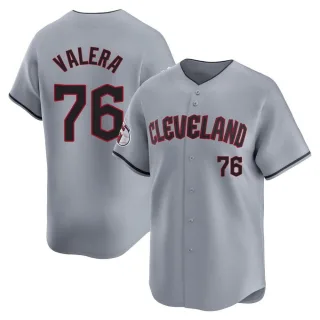 Limited Men's George Valera Cleveland Guardians Road Jersey - Gray