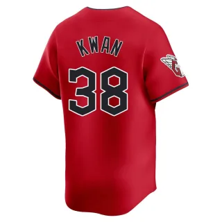 Limited Men's Steven Kwan Cleveland Guardians Alternate Jersey - Red