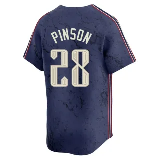 Limited Men's Vada Pinson Cleveland Guardians 2024 City Connect Jersey - Navy