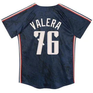 Limited Toddler George Valera Cleveland Guardians Preschool & 2024 City Connect Jersey - Navy