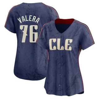 Limited Women's George Valera Cleveland Guardians 2024 City Connect Jersey - Navy