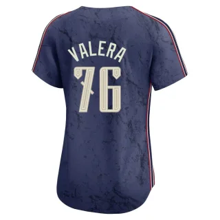 Limited Women's George Valera Cleveland Guardians 2024 City Connect Jersey - Navy