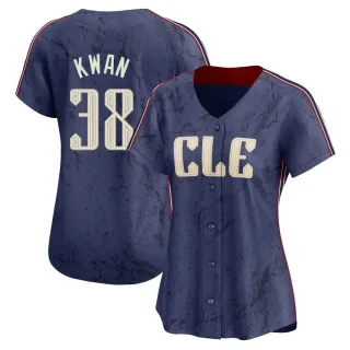 Limited Women's Steven Kwan Cleveland Guardians 2024 City Connect Jersey - Navy