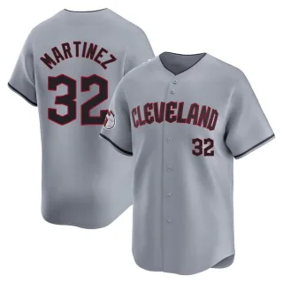 Limited Youth Dennis Martinez Cleveland Guardians Road Jersey - Gray