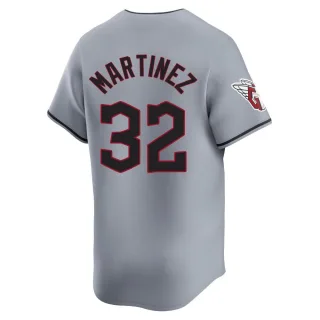 Limited Youth Dennis Martinez Cleveland Guardians Road Jersey - Gray