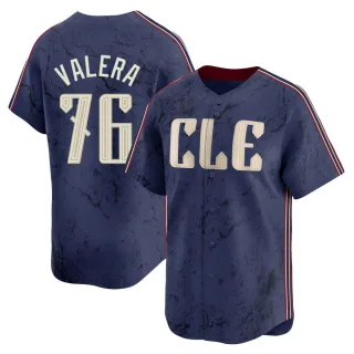 Limited Youth George Valera Cleveland Guardians 2024 City Connect Jersey - Navy