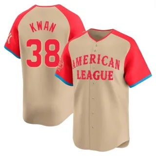 Limited Youth Steven Kwan Cleveland Guardians American League 2024 All-Star Game Jersey - Cream