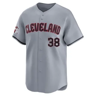 Limited Youth Steven Kwan Cleveland Guardians Road Jersey - Gray