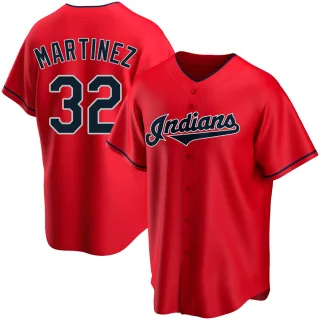 Replica Men's Dennis Martinez Cleveland Guardians Alternate Jersey - Red