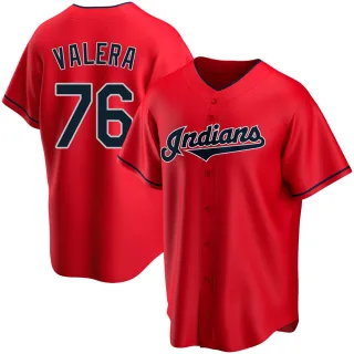 Replica Men's George Valera Cleveland Guardians Alternate Jersey - Red