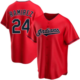 Replica Men's Manny Ramirez Cleveland Guardians Alternate Jersey - Red