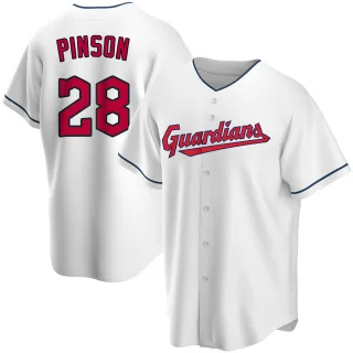 Replica Men's Vada Pinson Cleveland Guardians Home Jersey - White