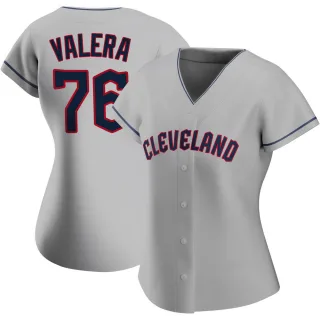 Replica Women's George Valera Cleveland Guardians Road Jersey - Gray