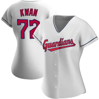 Replica Women's Steven Kwan Cleveland Guardians Home Jersey - White