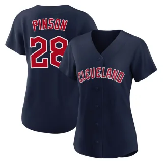 Replica Women's Vada Pinson Cleveland Guardians Alternate Jersey - Navy