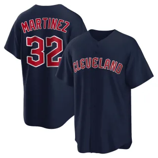 Replica Youth Dennis Martinez Cleveland Guardians Alternate Jersey - Navy