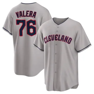 Replica Youth George Valera Cleveland Guardians Road Jersey - Gray