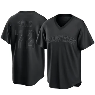 Replica Youth Steven Kwan Cleveland Guardians Pitch Fashion Jersey - Black